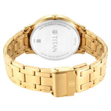 TITAN Karishma Radiance Champagne Dial Analog Watch for Men - 1825YM03
