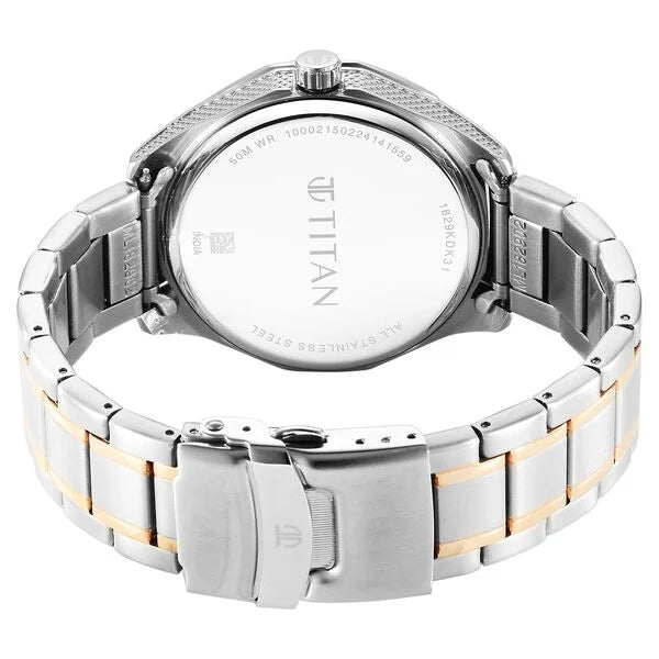 Titan Regalia Opulent Quartz Analog with Date Green Dial For Men - 1829KM06 - KRISHNA WATCH COMPANY