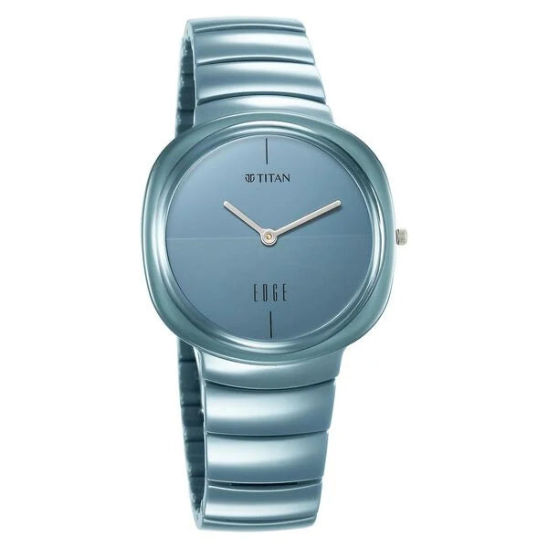 Titan Squircle Camo Quartz Analog Blue Dial Ceramic Strap Watch For Unisex 1841qc07 - KRISHNA WATCH COMPANY
