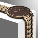 Titan Edge Baseline Grey Dial Analog Stainless Steel Strap watch for Men - 1843QM02 - KRISHNA WATCH COMPANY