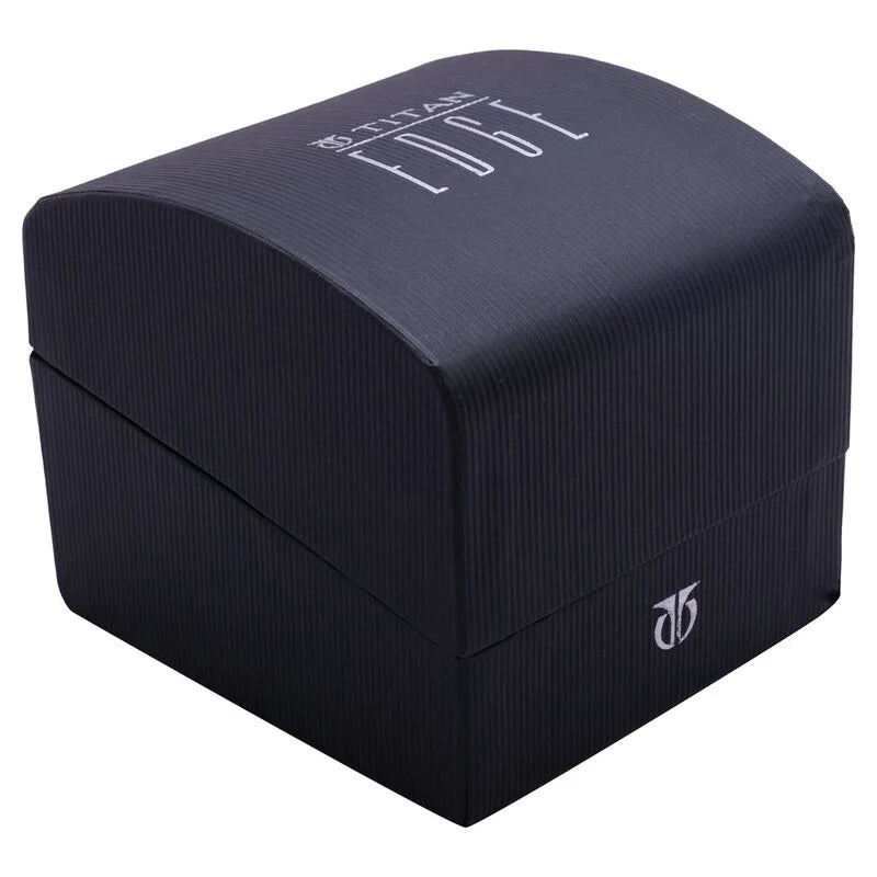 Titan Edge Baseline Grey Dial Analog Stainless Steel Strap watch for Men 1843QM02