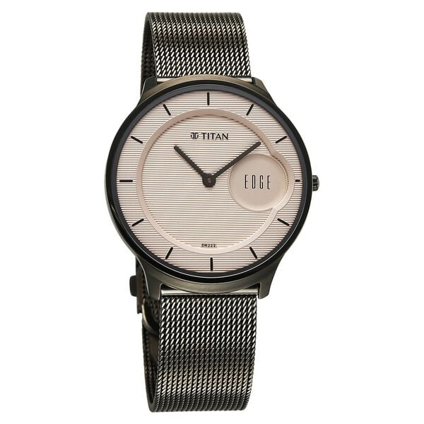 Titan Edge Murals Pink Dial Watch For Men - 1843QM07 - KRISHNA WATCH COMPANY