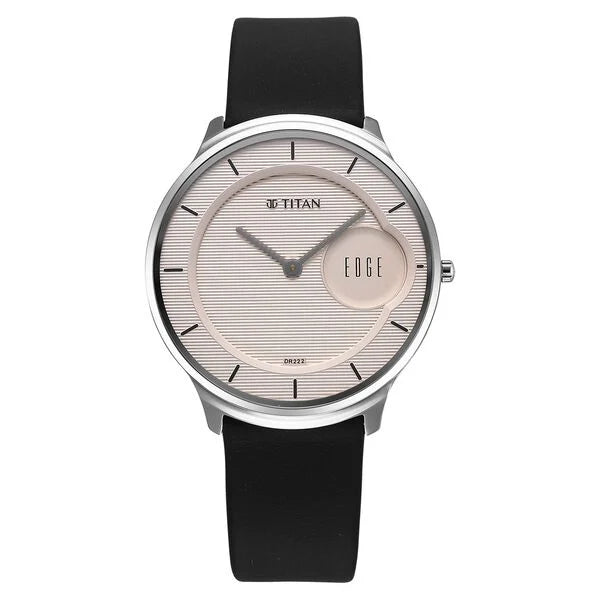 Titan Edge Murals Pink Dial Watch For Men - 1843SL02 - KRISHNA WATCH COMPANY