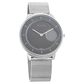 Titan Minimals Grey Dial Analog Stainless Steel Strap Watch for Men 1843sm01