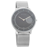 Titan Minimals Grey Dial Analog Stainless Steel Strap Watch for Men 1843sm01