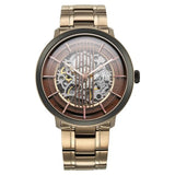 Titan Quartet Brown Dial Automatic Stainless Steel Strap Watch for Men 1848km05
