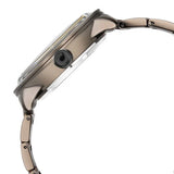 Titan Quartet Brown Dial Automatic Stainless Steel Strap Watch for Men 1848km05