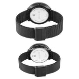 Titan Bandhan Black Dial Analog with Date Stainless Steel Strap watch for Couple / 18492651nm01p