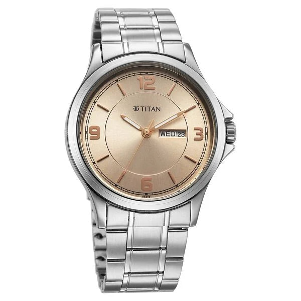 Titan Neo Arabic Analog Strap Watch for Men - 1870SM06 - KRISHNA WATCH COMPANY