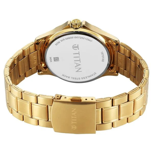 Titan Karishma Quartz Analog Watch For Men - 1870YM01 - KRISHNA WATCH COMPANY