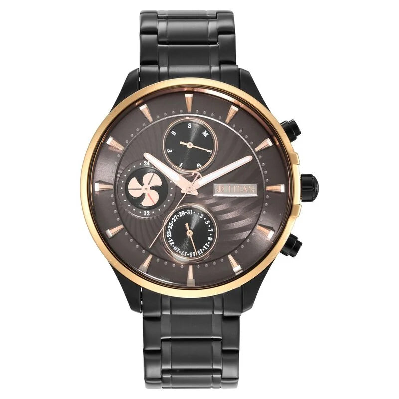 Titan Maritime Multifunction watch for Men - 1873KM01