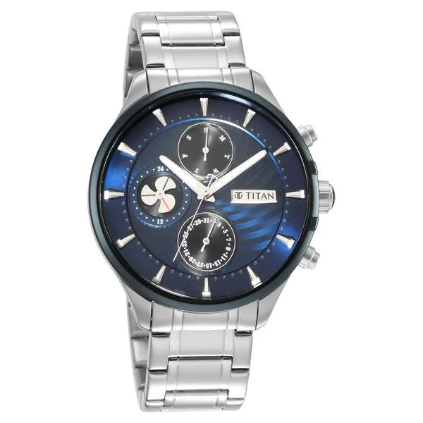 Titan Maritime Quartz Multifunction watch for Men 1873km02 - KRISHNA WATCH COMPANY