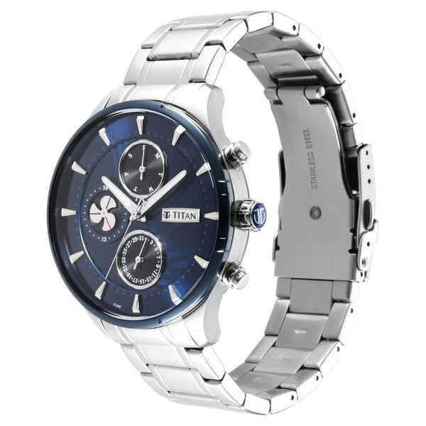 Titan Maritime Quartz Multifunction watch for Men 1873km02 - KRISHNA WATCH COMPANY