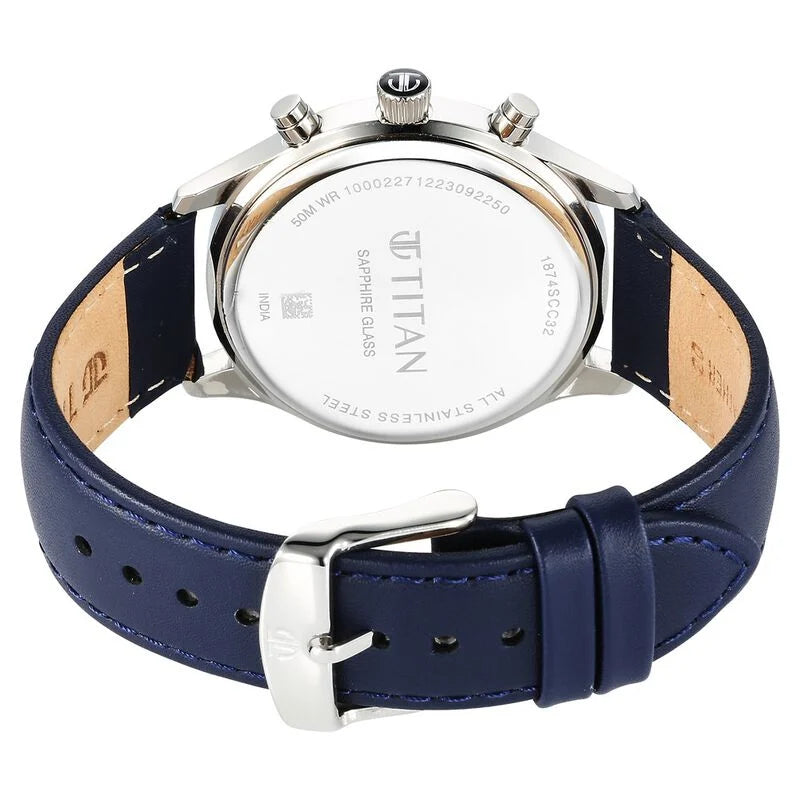 Titan Sapphire Multifunction Quartz Analog Watch for Men - 1874SL02 - KRISHNA WATCH COMPANY