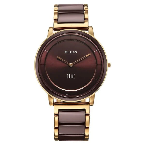 Titan Edge Melange Slim Watch For Men - 1878KD08 - KRISHNA WATCH COMPANY