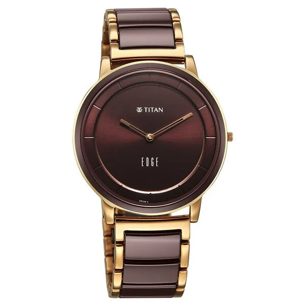 Titan Edge Melange Slim Watch For Men - 1878KD08 - KRISHNA WATCH COMPANY
