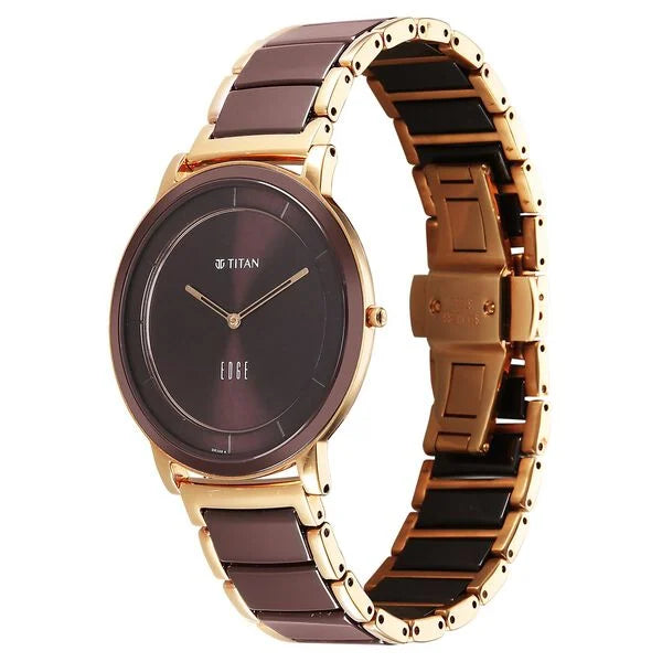 Titan Edge Melange Slim Watch For Men - 1878KD08 - KRISHNA WATCH COMPANY