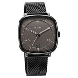 Titan Neo Curve Quartz Analog with Date Anthracite Dial Black Stainless Steel Strap Watch for Men 1885nm01