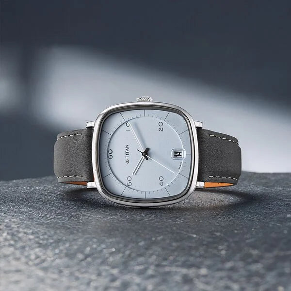 Titan Quartz Analog with Date Watch for Men 1885sl01 - KRISHNA WATCH COMPANY