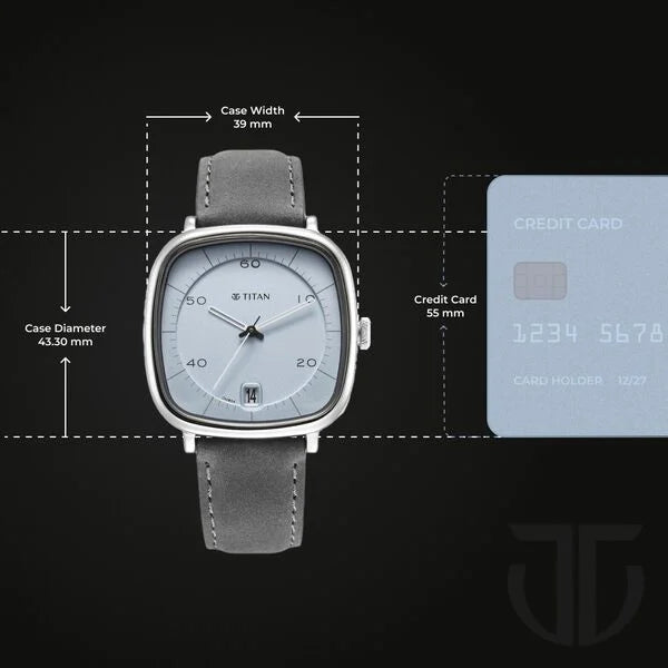 Titan Quartz Analog with Date Watch for Men 1885sl01 - KRISHNA WATCH COMPANY