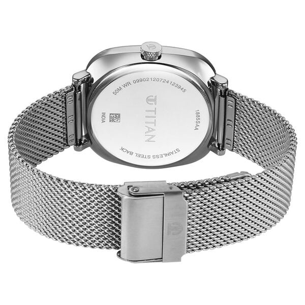 Titan Neo Curve Quartz Analog with Date Blue Dial Stainless Steel Strap Watch For Men 1885sm02
