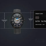 Titan Stellar Analog with Earth Disc Watch for Men 1890nl01