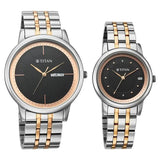 Titan Bandhan Eternal Pair Analog Watch for Couples - 19672967KM01 - KRISHNA WATCH COMPANY