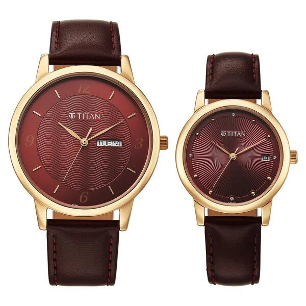Titan Bandhan Eternal Pair Watch for Couples 19672967wl01 - KRISHNA WATCH COMPANY