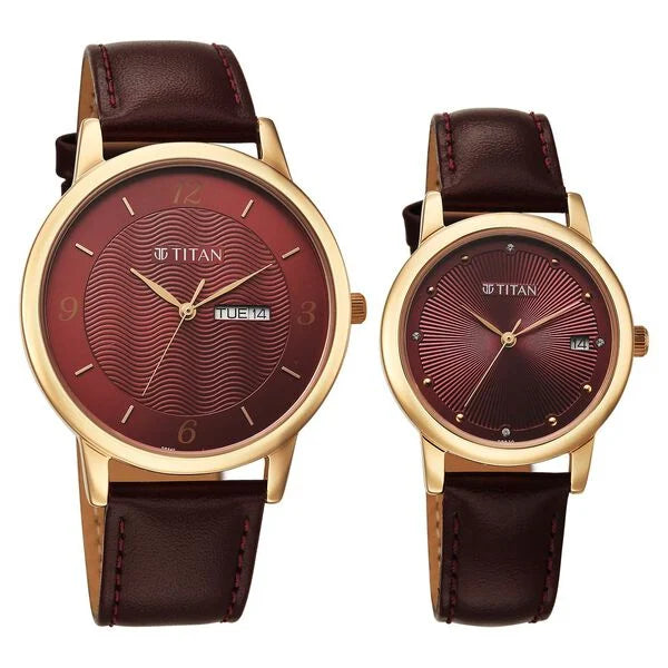 Titan Bandhan Eternal Pair Watch for Couples 19672967wl01 - KRISHNA WATCH COMPANY