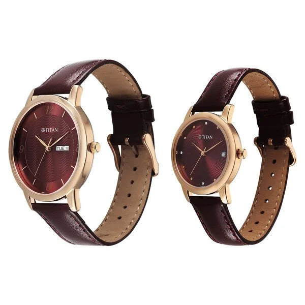 Titan Bandhan Eternal Pair Watch for Couples 19672967wl01 - KRISHNA WATCH COMPANY