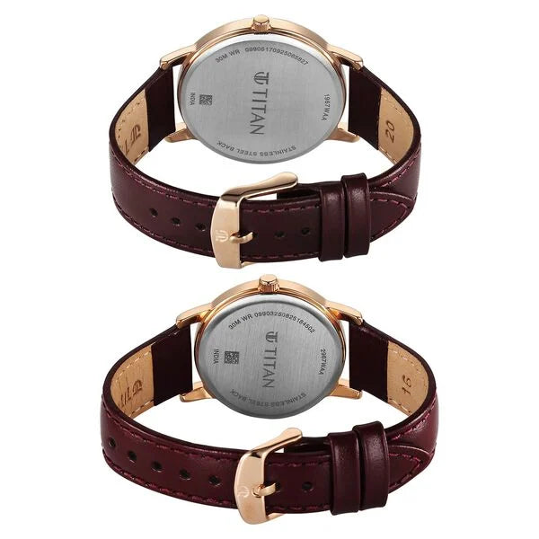 Titan Bandhan Eternal Pair Watch for Couples 19672967wl01 - KRISHNA WATCH COMPANY