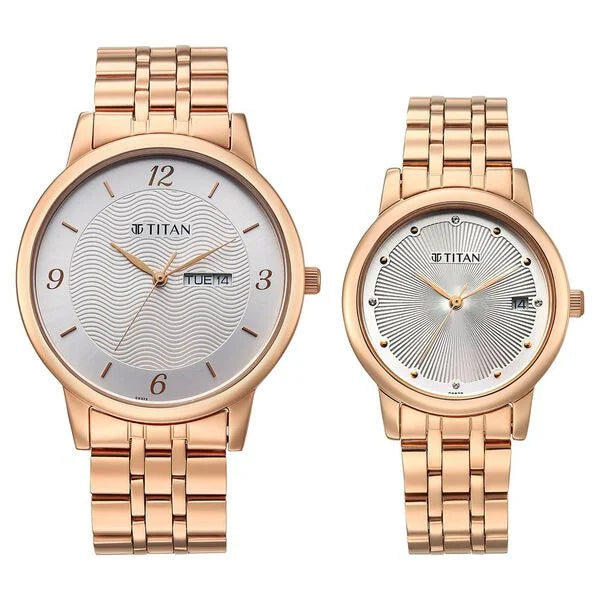 Titan Bandhan Eternal Pair Watch for Couples 19672967wm01 - KRISHNA WATCH COMPANY