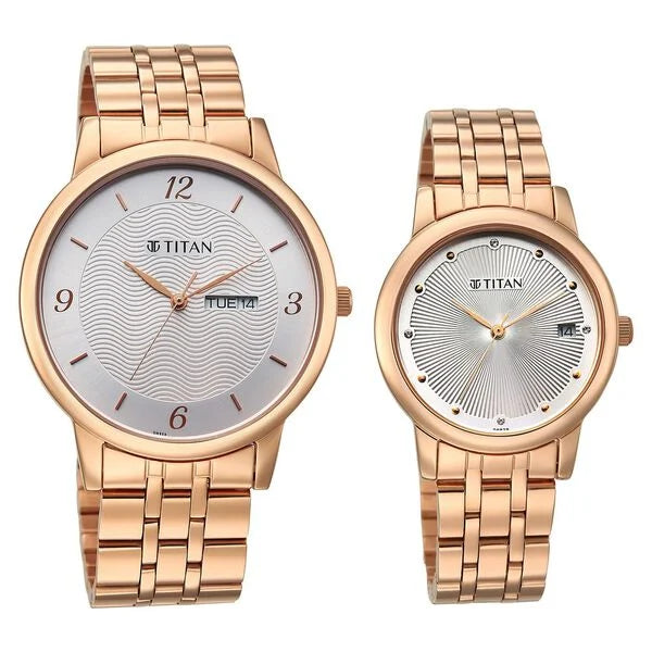 Titan Bandhan Eternal Pair Watch for Couples 19672967wm01 - KRISHNA WATCH COMPANY