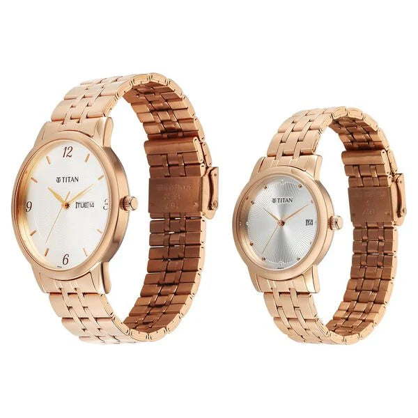 Titan Bandhan Eternal Pair Watch for Couples 19672967wm01 - KRISHNA WATCH COMPANY