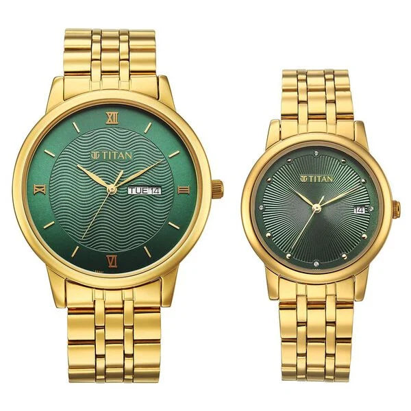 Titan Bandhan Eternal Pair Watch for Couples 19672967ym01 - KRISHNA WATCH COMPANY