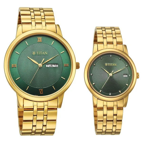 Titan Bandhan Eternal Pair Watch for Couples 19672967ym01 - KRISHNA WATCH COMPANY