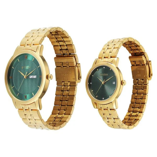 Titan Bandhan Eternal Pair Watch for Couples 19672967ym01 - KRISHNA WATCH COMPANY