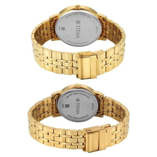 Titan Bandhan Eternal Pair Watch for Couples 19672967ym01 - KRISHNA WATCH COMPANY