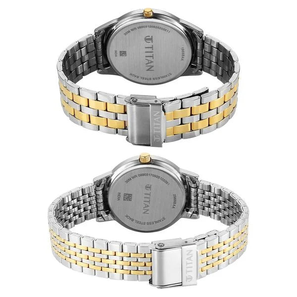 Titan Bandhan Eternal Pair Watch for Couples - 19682968BM01 - KRISHNA WATCH COMPANY