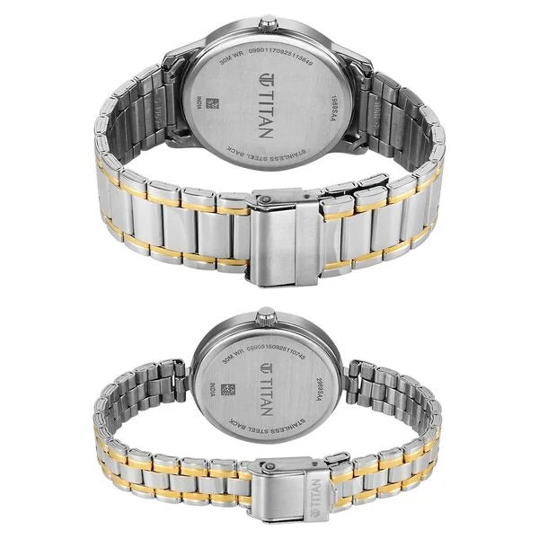 Titan Bandhan Eternal Pai Watch for Couples - 19692969BM01 - KRISHNA WATCH COMPANY