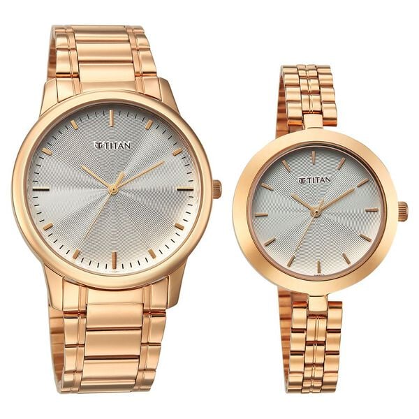 Titan Bandhan Eternal Pair Watch for Couples 19692969wm01 - KRISHNA WATCH COMPANY