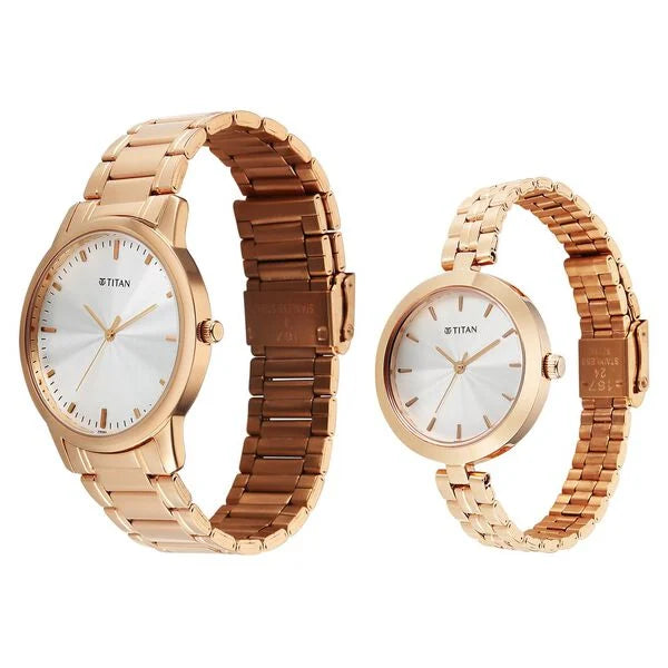 Titan Bandhan Eternal Pair Watch for Couples 19692969wm01 - KRISHNA WATCH COMPANY