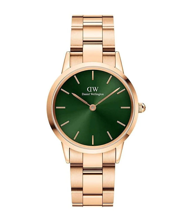 DANIEL WELLINGTON Iconic Link Emerald Watch for Women DW00100420 - KRISHNA WATCH COMPANY