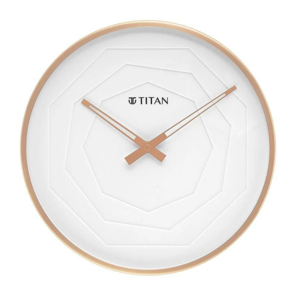 Titan WALL Clock with Multi-layered White Dial - W0078MA02 - KRISHNA WATCH COMPANY