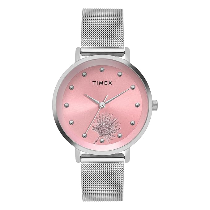 Timex Pink Dial Women's Watch - TWEL12921 - KRISHNA WATCH COMPANY