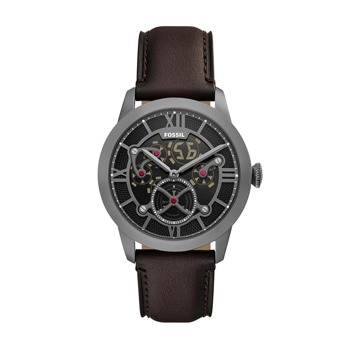 Fossil Townsman Brown Quartz Leather Watch FS6191