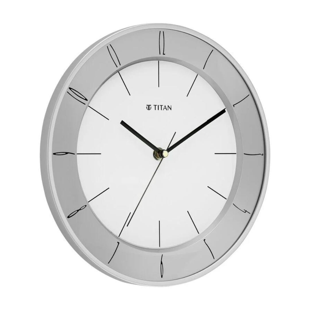 Classic White Dial Color Silent Sweep Technology - 27 cm X 27 cm (Small) NSW0010PA02 - KRISHNA WATCH COMPANY