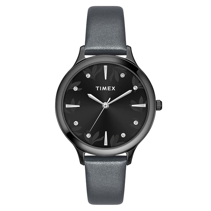 TIMEX Women Black Round Dial Analog Watch - TWTL12109 - KRISHNA WATCH COMPANY
