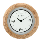 Wooden Brown Wall Clock with Glass Dial - 31.8 cm x 31.8 cm (Medium) W0034WA01