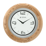 Wooden Brown Wall Clock with Glass Dial - 31.8 cm x 31.8 cm (Medium) W0034WA01